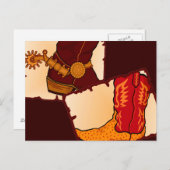 カウボーイブーツ ポストカード (正面/裏面)