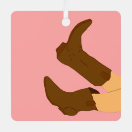 カウボーイブーツ メタルオーナメント