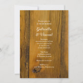 カウボーイブーツ&レースカントリーウェスタン結婚ズ 招待状 (裏面)