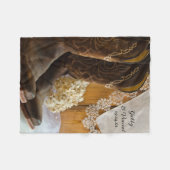 カウボーイブーツ&レースカントリー結婚ズ フリースブランケット (正面(横))