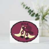 カウボーイブーツ – 女の子 – 愛する私.png ポストカード (スタンド正面)