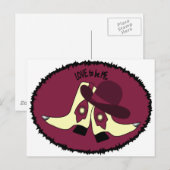 カウボーイブーツ – 女の子 – 愛する私.png ポストカード (正面/裏面)