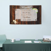 カウボーイブーツ，帽子とデイジー結婚ズ 横断幕 (トレードショー)