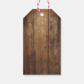 カウボーイブーツ、帽子、投げ縄 ギフトタグ (裏面)