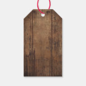 カウボーイブーツ、帽子、投げ縄 ギフトタグ (裏面)