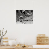 カウボーイブーツ、1940。ヴィンテージ写真 ポスター (キッチン)