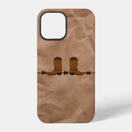 カウボーイブーツ iPhone 12 ケース (裏面)