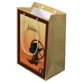 カウボーイブートデザインMGB ミディアムペーパーバッグ (裏面アングル)