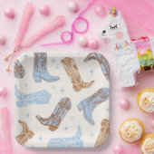 カウボーイブートパーティープレート ペーパープレート (パーティー)