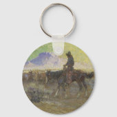 カウボーイヘルディングキャトルオンザレンジバイロンメガージー キーホルダー (裏面)