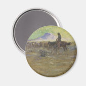 カウボーイヘルディングキャトルオンザレンジバイロンメガージー マグネット (正面/裏面)