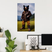 カウボーイベア ポスター (ホームオフィス)