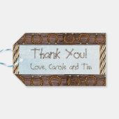 カウボーイベビーとテディベアありがとう ギフトタグ (裏面横)