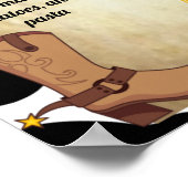 カウボーイベビーの誕生日マイルストーンのポスター ポスター (角)