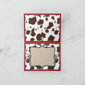 カウボーイベビーウェスタンサンキューカード サンキューカード (内部)