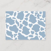 カウボーイベビーシャワーおむつラッフルチケット エンクロージャーカード (裏面)