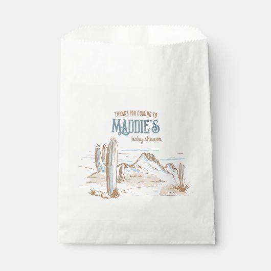 カウボーイベビーシャワーカスタマイズお気に入りバッグ フェイバーバッグ (正面)