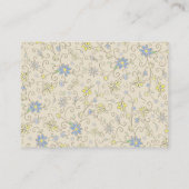 カウボーイベビーシャワーカントリー西ブルーボーイ エンクロージャーカード (裏面)