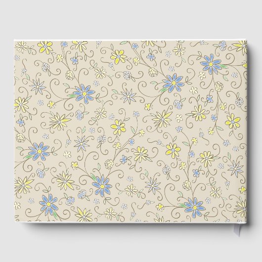 カウボーイベビーシャワーカントリー西ブルーボーイ ゲストブック (裏面)