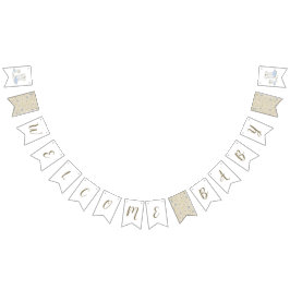 カウボーイベビーシャワーカントリー西ブルーボーイ バンティングフラッグ