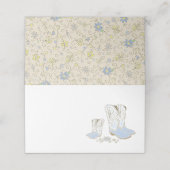 カウボーイベビーシャワーカントリー西ブルーボーイ プレイスカード (外部開封)