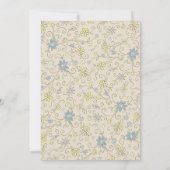 カウボーイベビーシャワーカントリー西ブルーボーイ 招待状 (裏面)