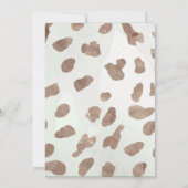 カウボーイベビーシャワーパーティの招待状 招待状 (裏面)