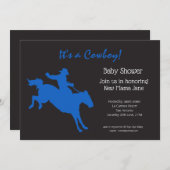 カウボーイベビーシャワーパーティの招待状 招待状 (正面/裏面)