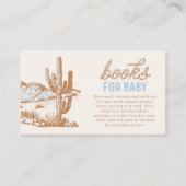 カウボーイベビーシャワーブックベビーカード エンクロージャーカード (正面)