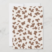 カウボーイベビーシャワーボーイ 招待状 (裏面)