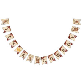 カウボーイベビーシャワー名前をカスタムする バンティングフラッグ