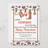 カウボーイベビーシャワー招待状 招待状 (正面)