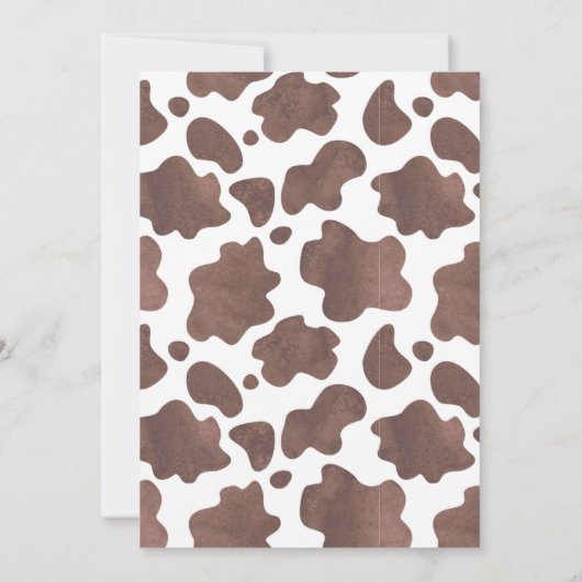 カウボーイベビーシャワー招待状 招待状 (裏面)