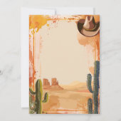 カウボーイベビーシャワー招待状 招待状 (裏面)