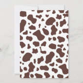 カウボーイベビーシャワー招待野生の西招待状 招待状 (裏面)