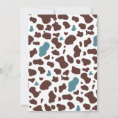 カウボーイベビーシャワー招待野生の西招待状 招待状 (裏面)