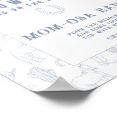 カウボーイベビーシャワー桃佐バー ポスター (角)