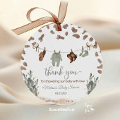 カウボーイベビーシャワー西部 フェイバータグ