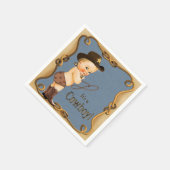 カウボーイベビーシャワー スタンダードカクテルナプキン (角)