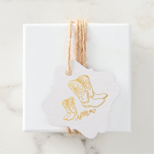 カウボーイベビーシャワー フェイバータグ (箱)