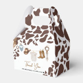 カウボーイベビーシャワー フェイバーボックス (裏面サイド)