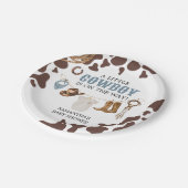 カウボーイベビーシャワー ペーパープレート (アングル)