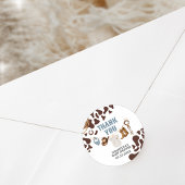 カウボーイベビーシャワー ラウンドシール