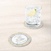 カウボーイベビーシャワー ラウンドペーパーコースター (インサイチュ)