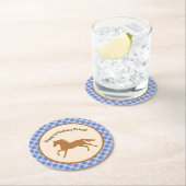 カウボーイベビーシャワー ラウンドペーパーコースター (インサイチュ)