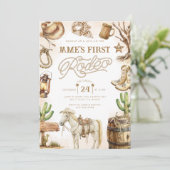 カウボーイベビーシャワー 招待状 (スタンド正面)