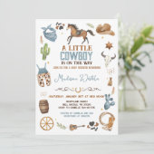 カウボーイベビーシャワー 招待状 (スタンド正面)