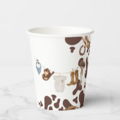 カウボーイベビーシャワー 紙コップ (裏面)