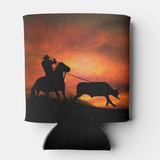 カウボーイホースとステア 缶クーラー (裏面)