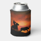 カウボーイホースとステア 缶クーラー (缶裏面)